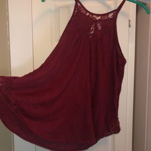 Burgundy Tank Top